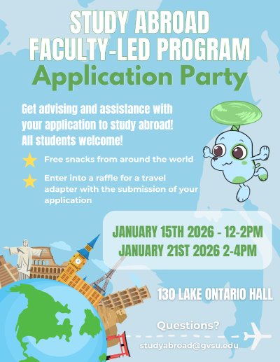 *Canceled* Faculty-Led Study Abroad Program Application Party